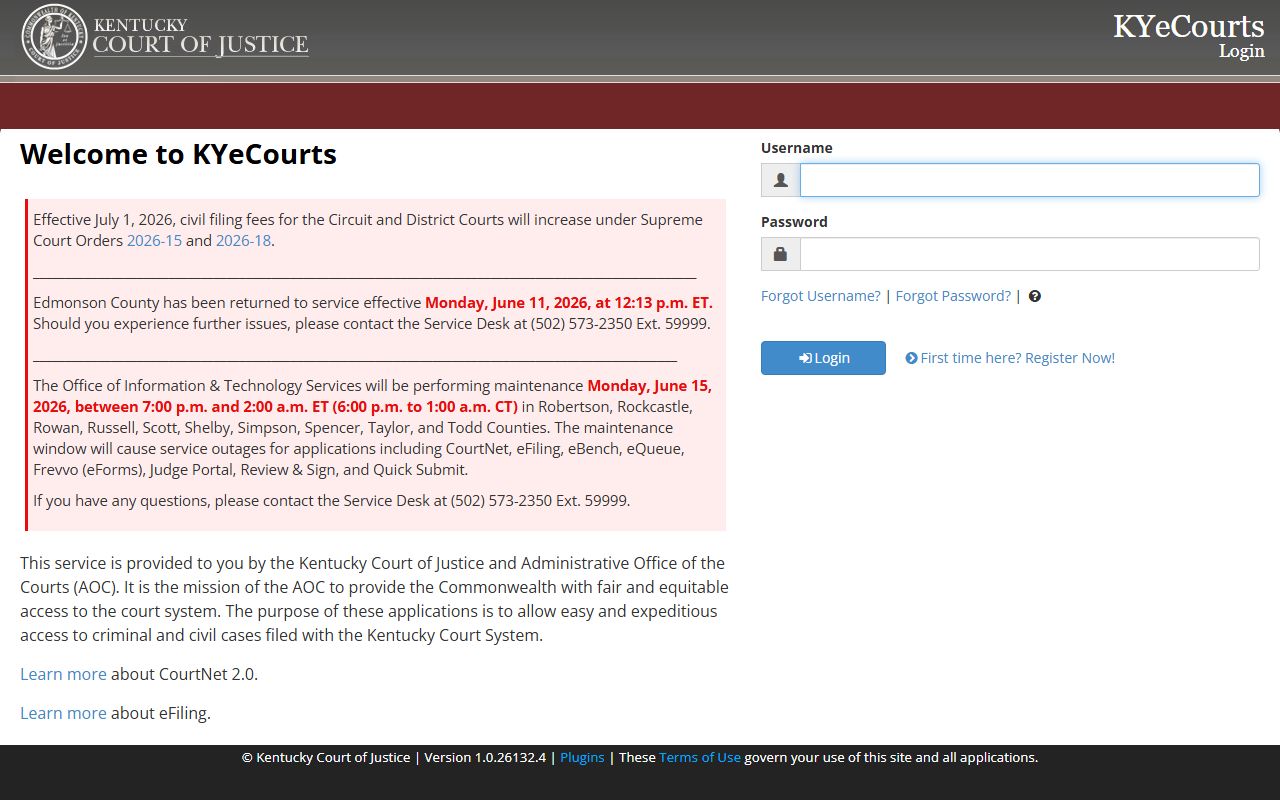 CourtNet case access for Madison County court records after a jail arrest